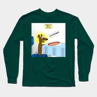 Wiener Dog Meets Hot Dog Long Sleeve T-Shirt